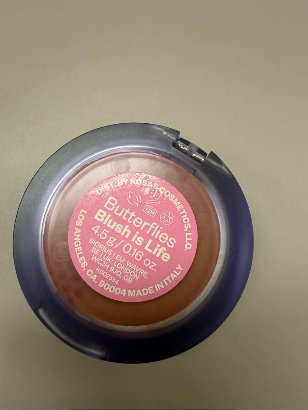 Kosas Butterflies Baked Blush - Hot Pink